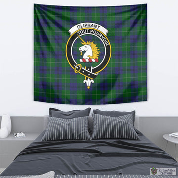 Oliphant Tartan Tapestry Wall Hanging and Home Decor for Room with Family Crest - Tartan Vibes Clothing