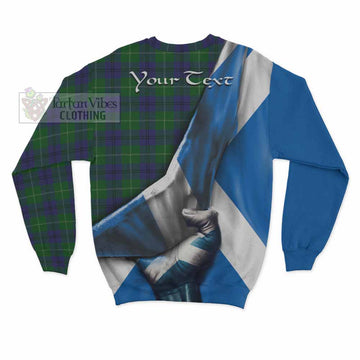Oliphant Tartan Sweatshirt with Family Crest Scotland Patriotic Style - Tartan Vibes Clothing