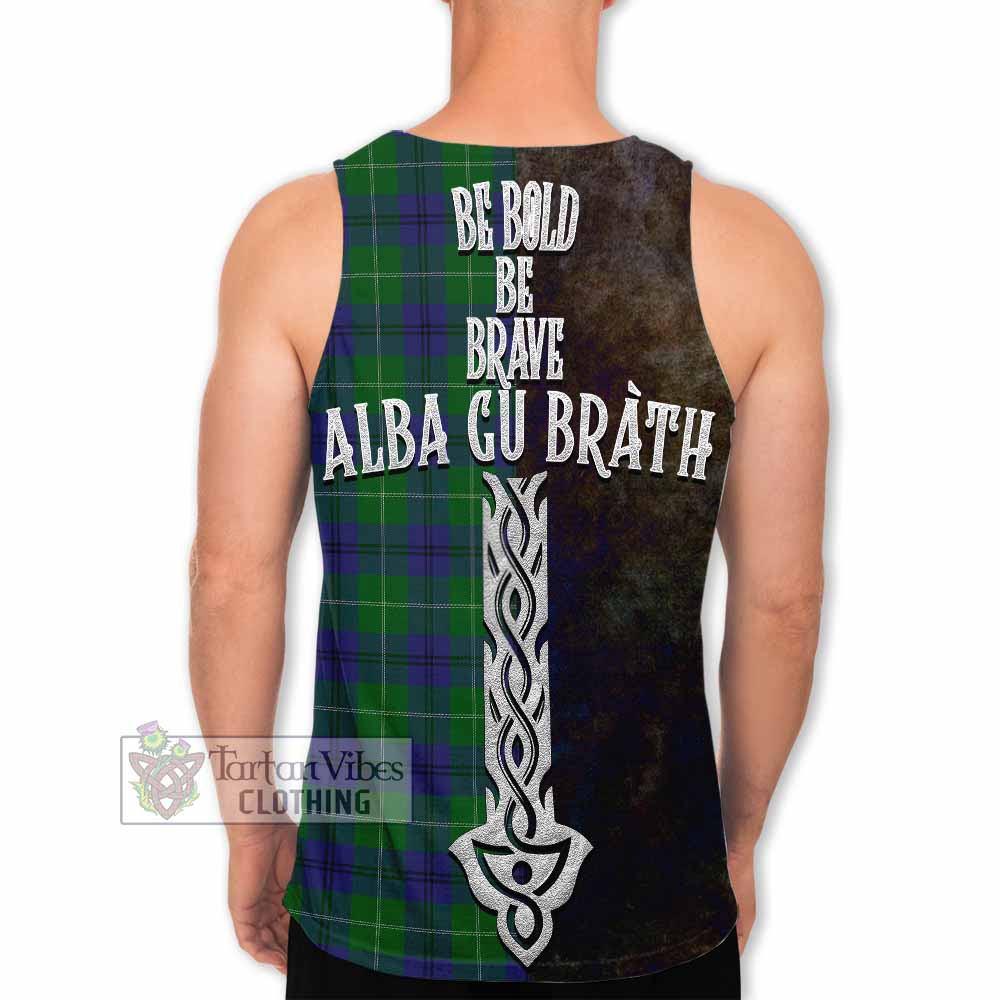 Oliphant Tartan Family Crest Men's Tank Top Alba Gu Brath Be Brave Lion Ancient Style - Tartan Vibes Clothing