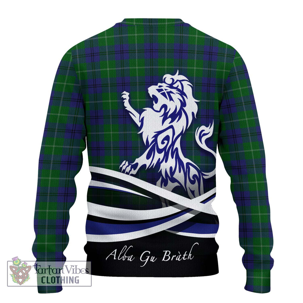 Oliphant Tartan Ugly Sweater with Alba Gu Brath Regal Lion Emblem - Tartan Vibes Clothing