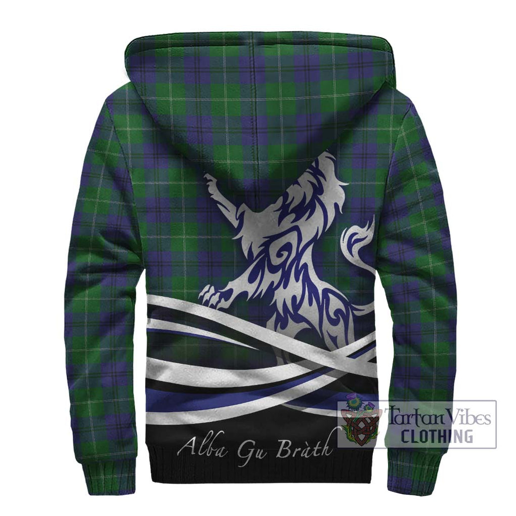 Oliphant Tartan Sherpa Hoodie with Alba Gu Brath Regal Lion Emblem - Tartan Vibes Clothing