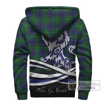 Oliphant Tartan Sherpa Hoodie with Alba Gu Brath Regal Lion Emblem - Tartan Vibes Clothing