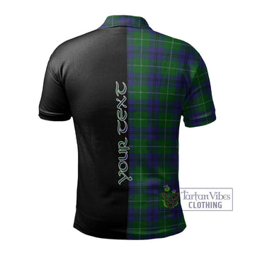 Oliphant Tartan Polo Shirt with Family Crest and Half Of Me Style - Tartan Vibes Clothing