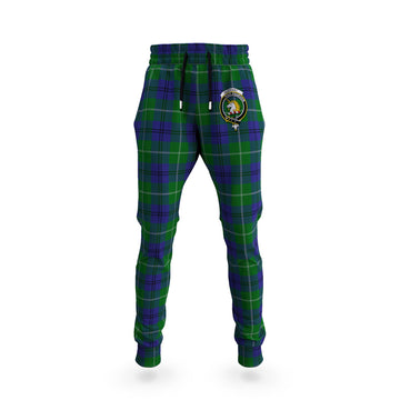 Oliphant Tartan Joggers Pants with Family Crest
