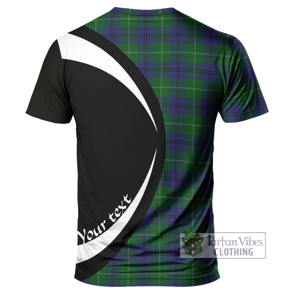 Oliphant Tartan T-Shirt with Family Crest Circle Style - Tartan Vibes Clothing