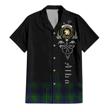 Oliphant Tartan Hawaiian Shirt Shirt Featuring Alba Gu Brath Family Crest Celtic Inspired - Tartan Vibes Clothing