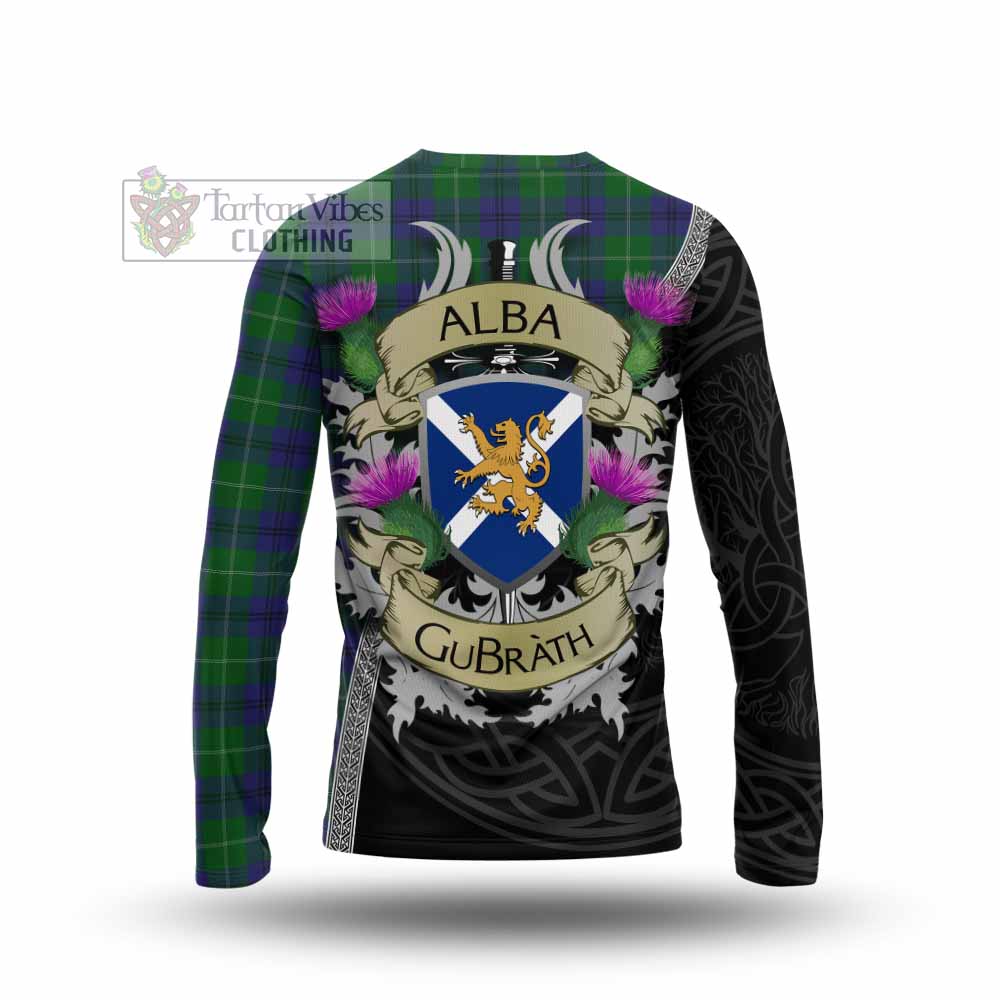 Oliphant Tartan Family Crest Long Sleeve T-Shirt Lion Rampant Royal Thistle Shield Celtic Inspired - Tartan Vibes Clothing