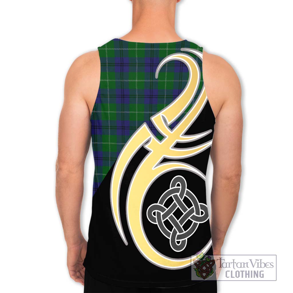 Oliphant Tartan Men's Tank Top with Family Crest and Celtic Symbol Style - Tartan Vibes Clothing