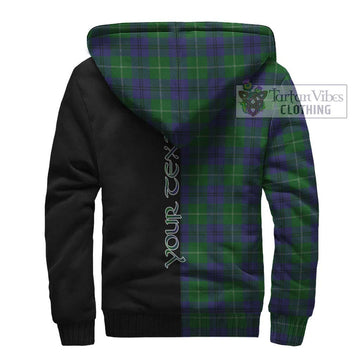 Oliphant Tartan Sherpa Hoodie with Family Crest and Half Of Me Style - Tartan Vibes Clothing