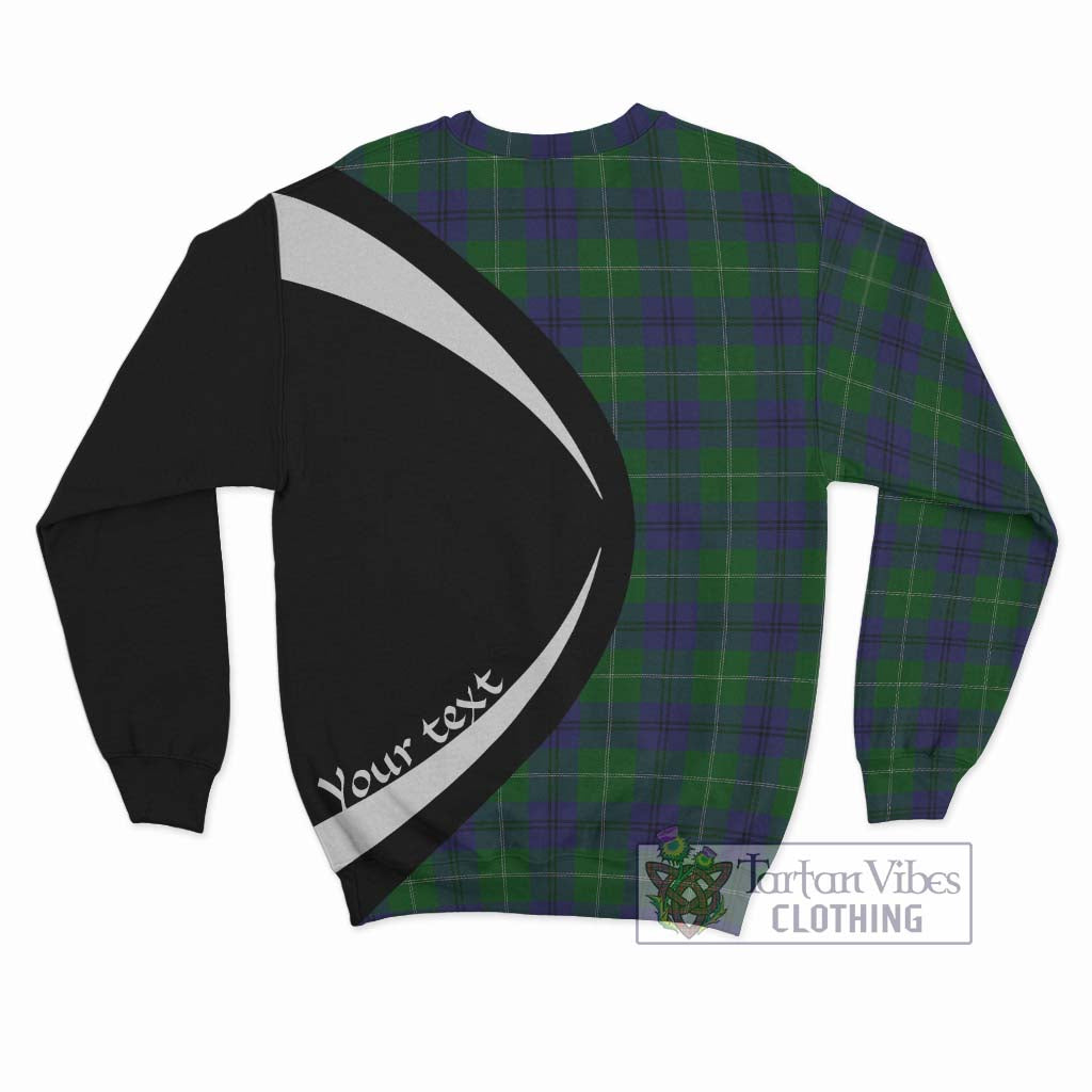 Oliphant Tartan Sweatshirt with Family Crest Circle Style - Tartan Vibes Clothing