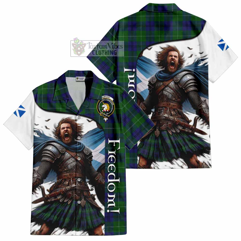 Oliphant Crest Tartan Hawaiian Shirt Inspired by the Freedom of Scottish Warrior - Tartan Vibes Clothing
