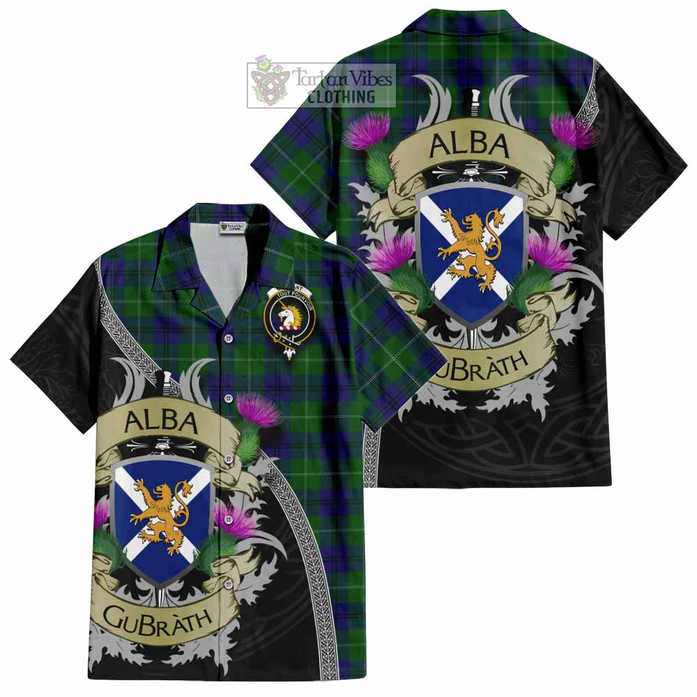 Oliphant Tartan Family Crest Hawaiian Shirt Lion Rampant Royal Thistle Shield Celtic Inspired - Tartan Vibes Clothing