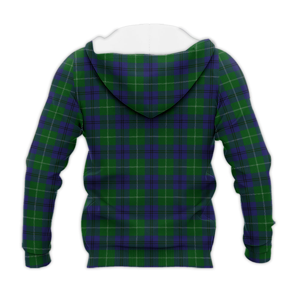 Oliphant Tartan Knitted Hoodie with Family Crest - Tartan Vibes Clothing