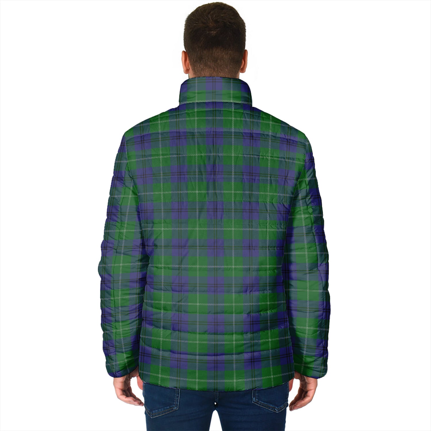 Oliphant Tartan Padded Jacket with Family Crest - Tartan Vibes Clothing