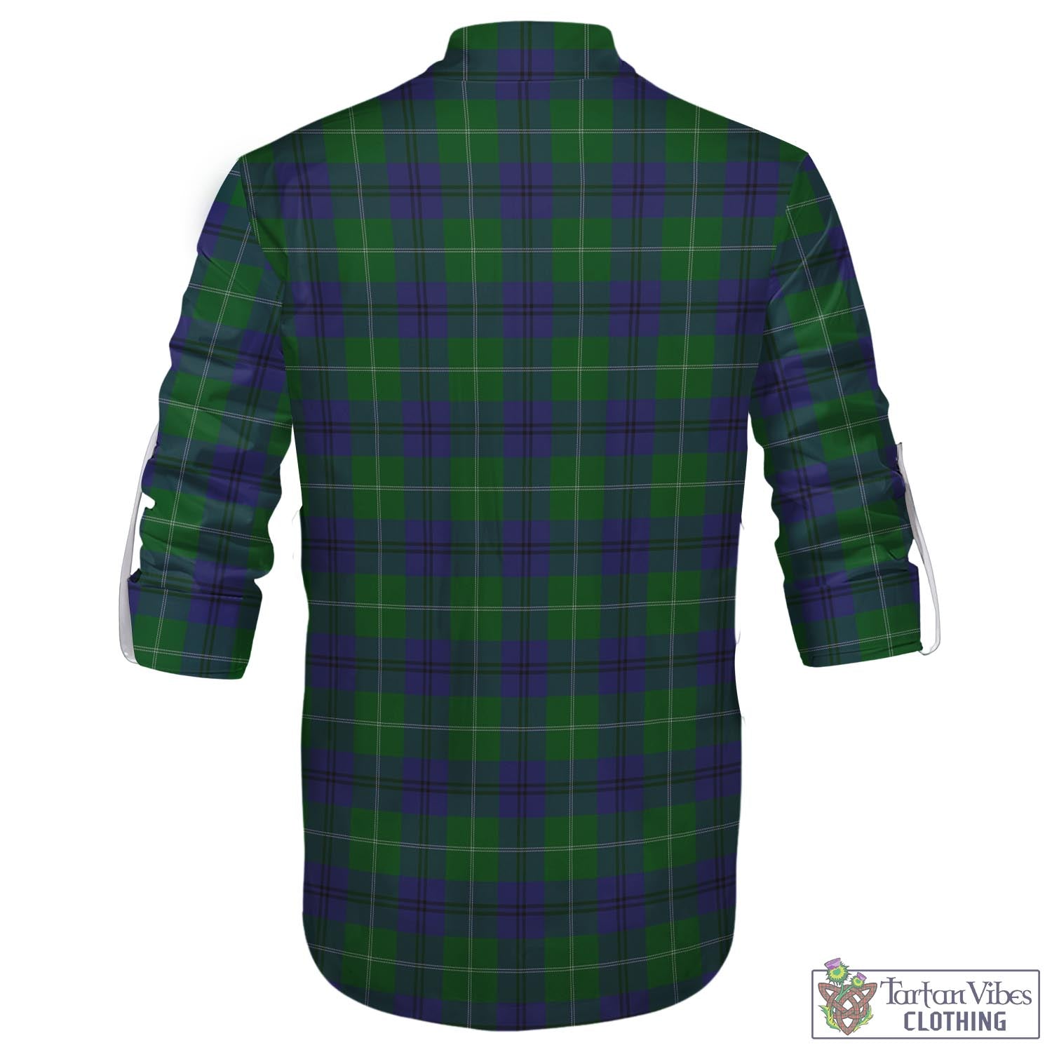 Oliphant Tartan Men's Scottish Traditional Jacobite Ghillie Kilt Shirt - Tartan Vibes Clothing