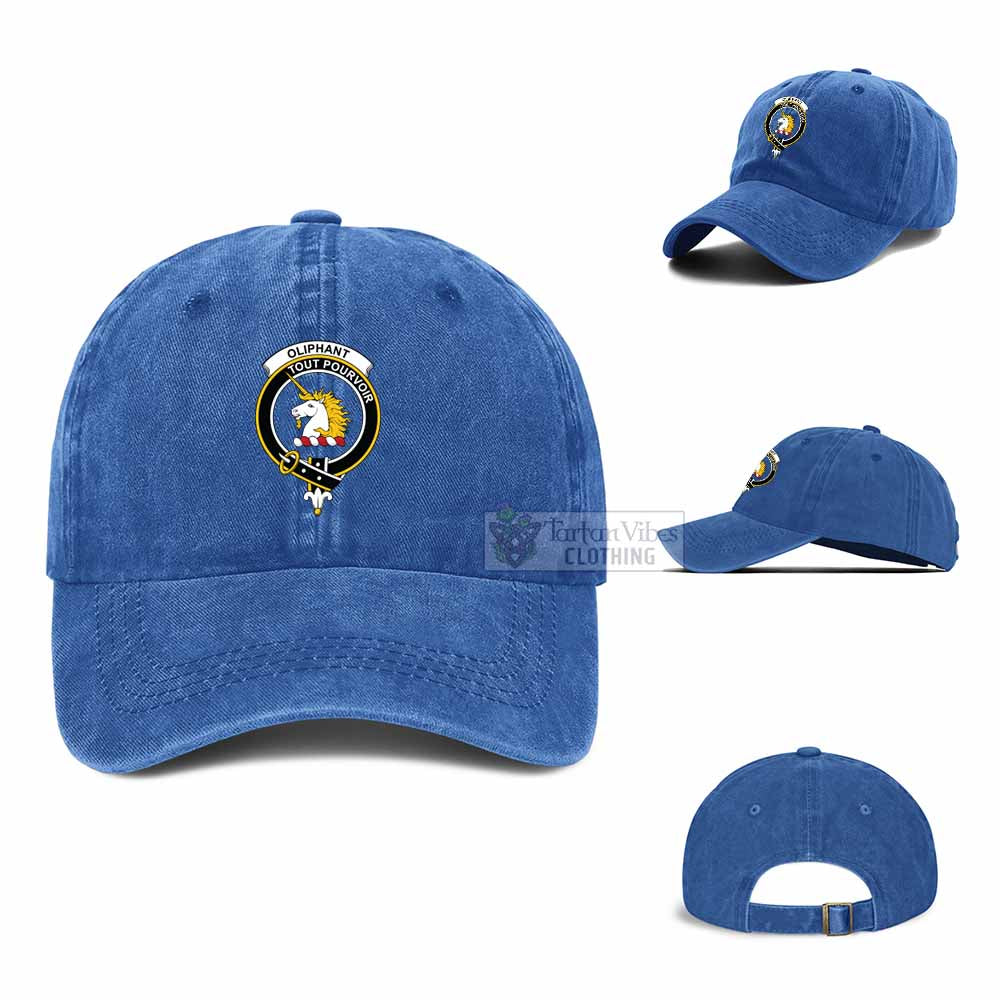 Tartan Vibes Clothing Oliphant Clan Crest Denim Classic Cap