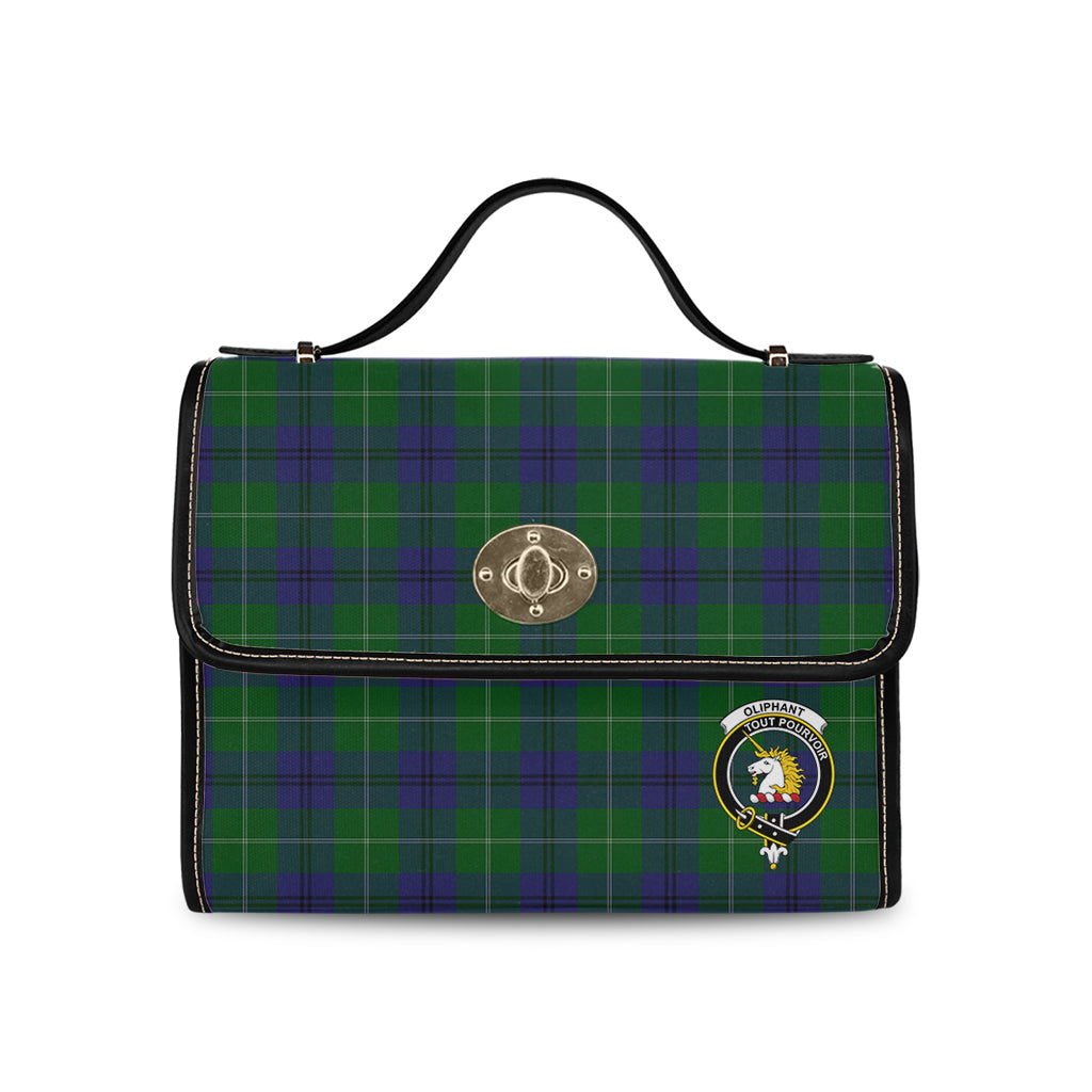 oliphant-tartan-leather-strap-waterproof-canvas-bag-with-family-crest