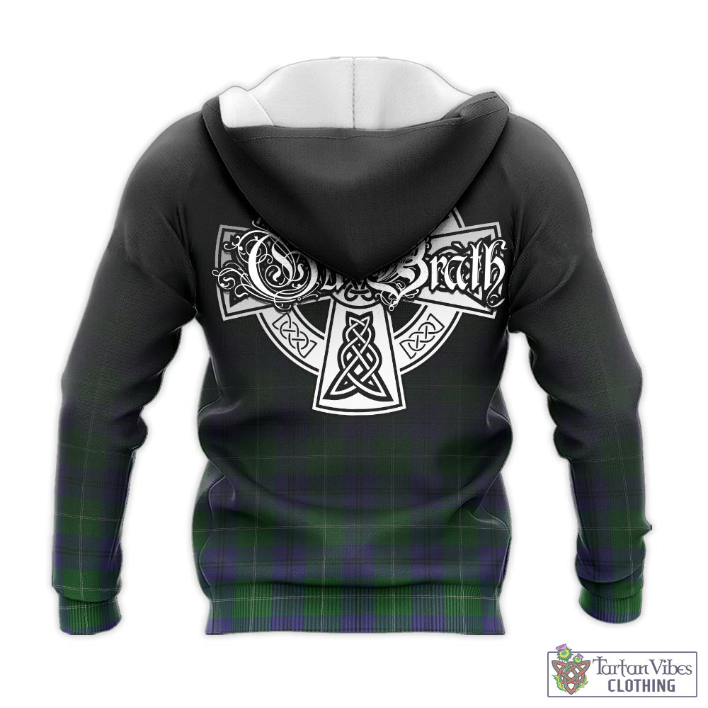 Oliphant Tartan Knitted Hoodie Featuring Alba Gu Brath Family Crest Celtic Inspired - Tartan Vibes Clothing