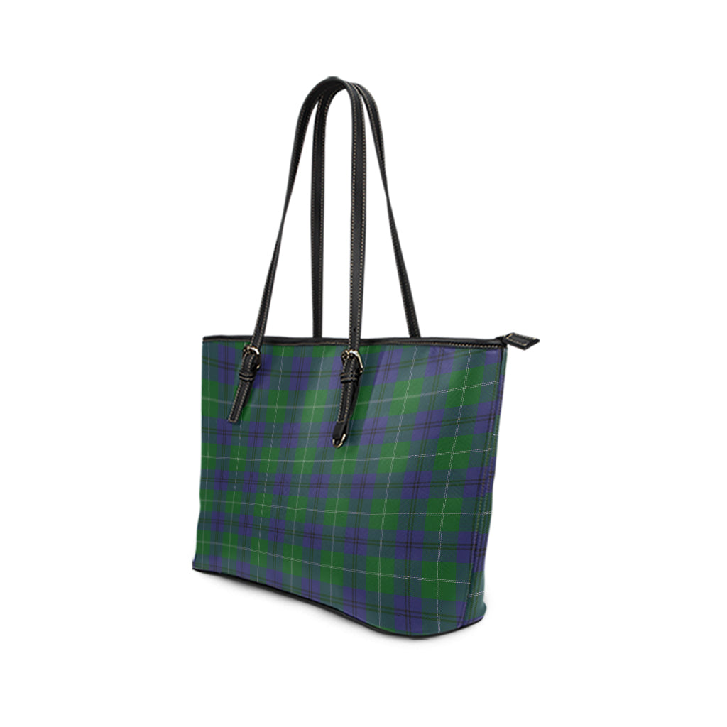 Oliphant Tartan Leather Tote Bag - Tartan Vibes Clothing