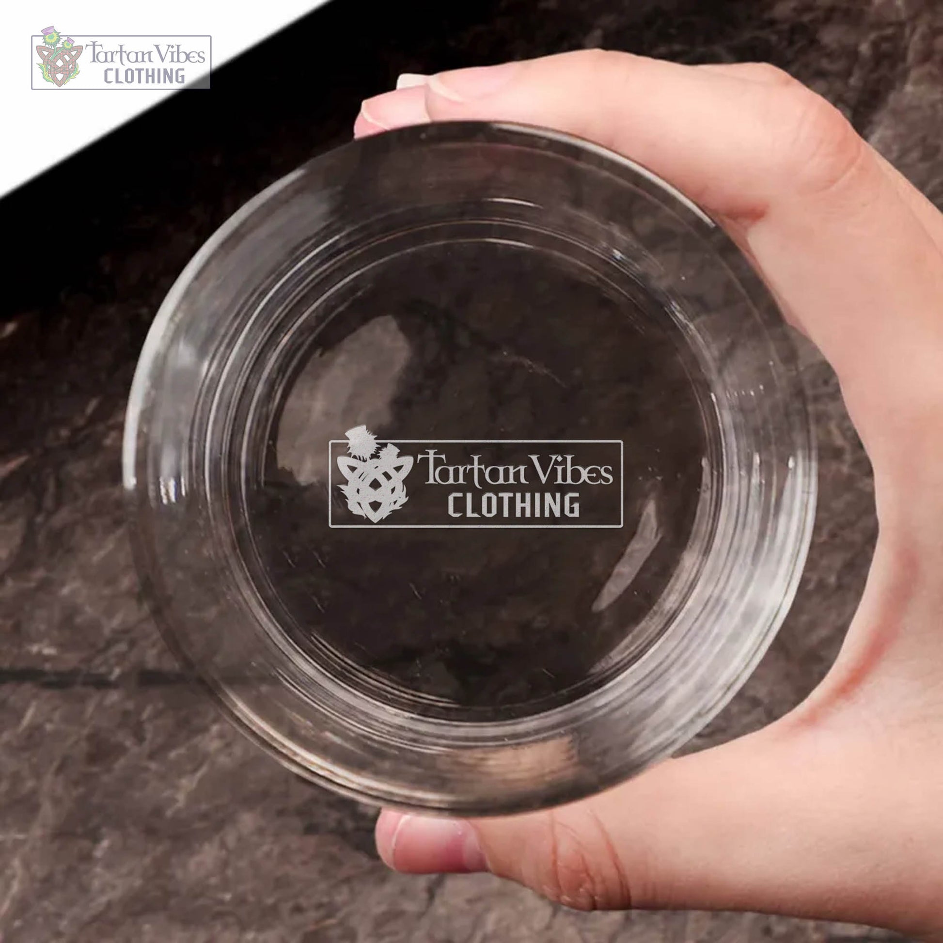 Oliphant Clan Crest Engraved Whiskey Glass - 2D-tartanvibesclothing
