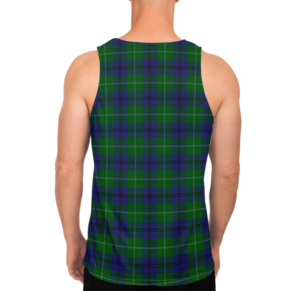 Oliphant Tartan Mens Tank Top with Family Crest - Tartan Vibes Clothing