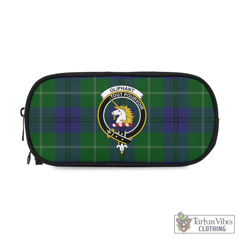 Oliphant Tartan Pen and Pencil Case with Family Crest - Tartan Vibes Clothing