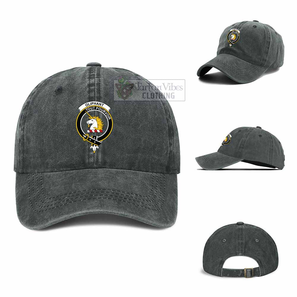 Tartan Vibes Clothing Oliphant Clan Crest Denim Classic Cap