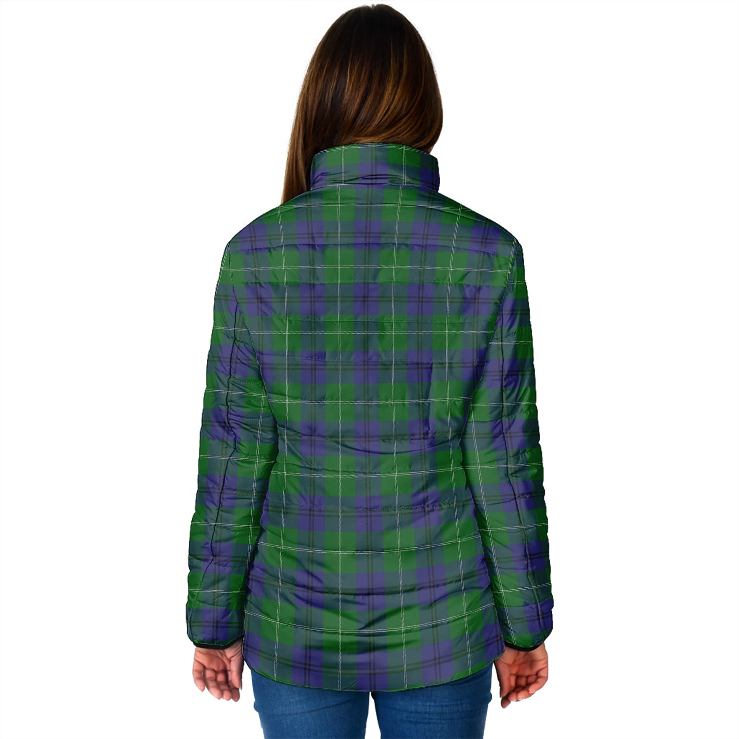 Oliphant Tartan Padded Jacket with Family Crest - Tartan Vibes Clothing