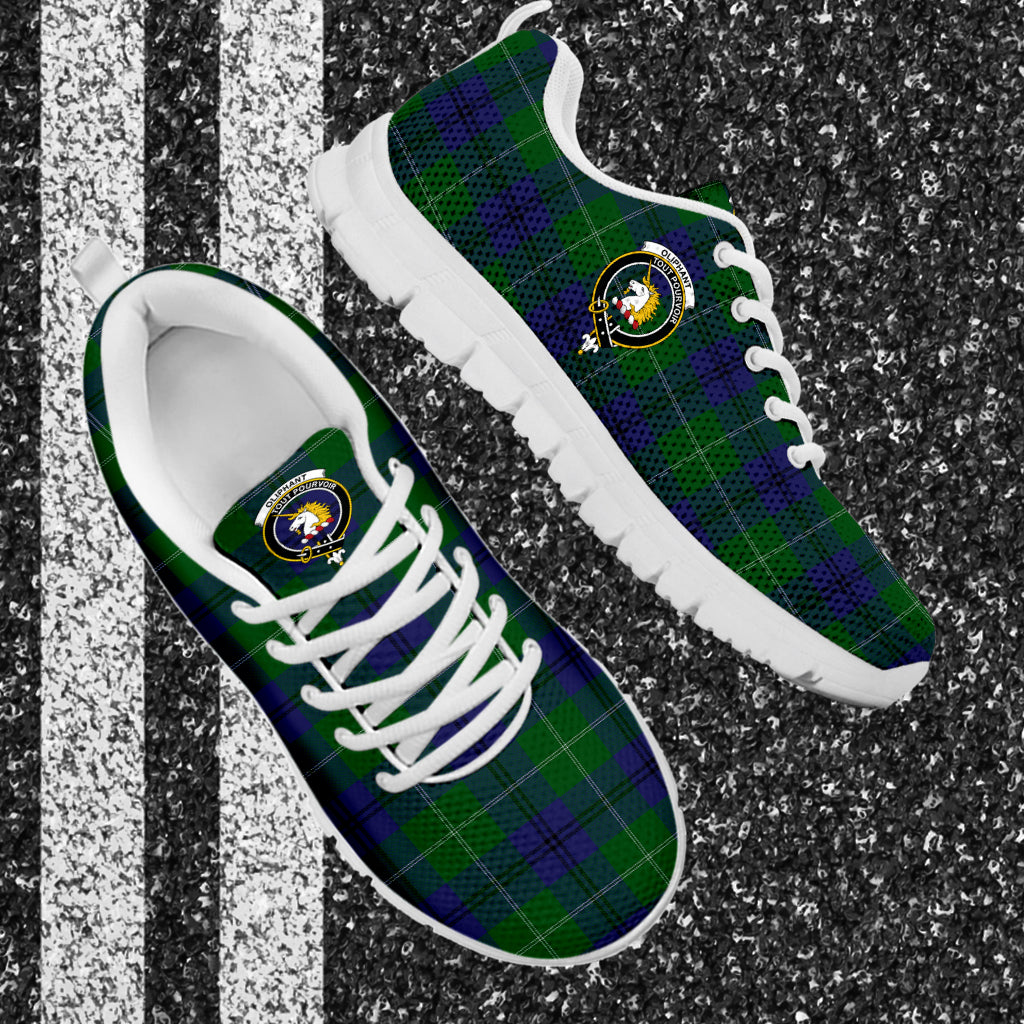 Oliphant Tartan Sneakers with Family Crest - Tartan Vibes Clothing