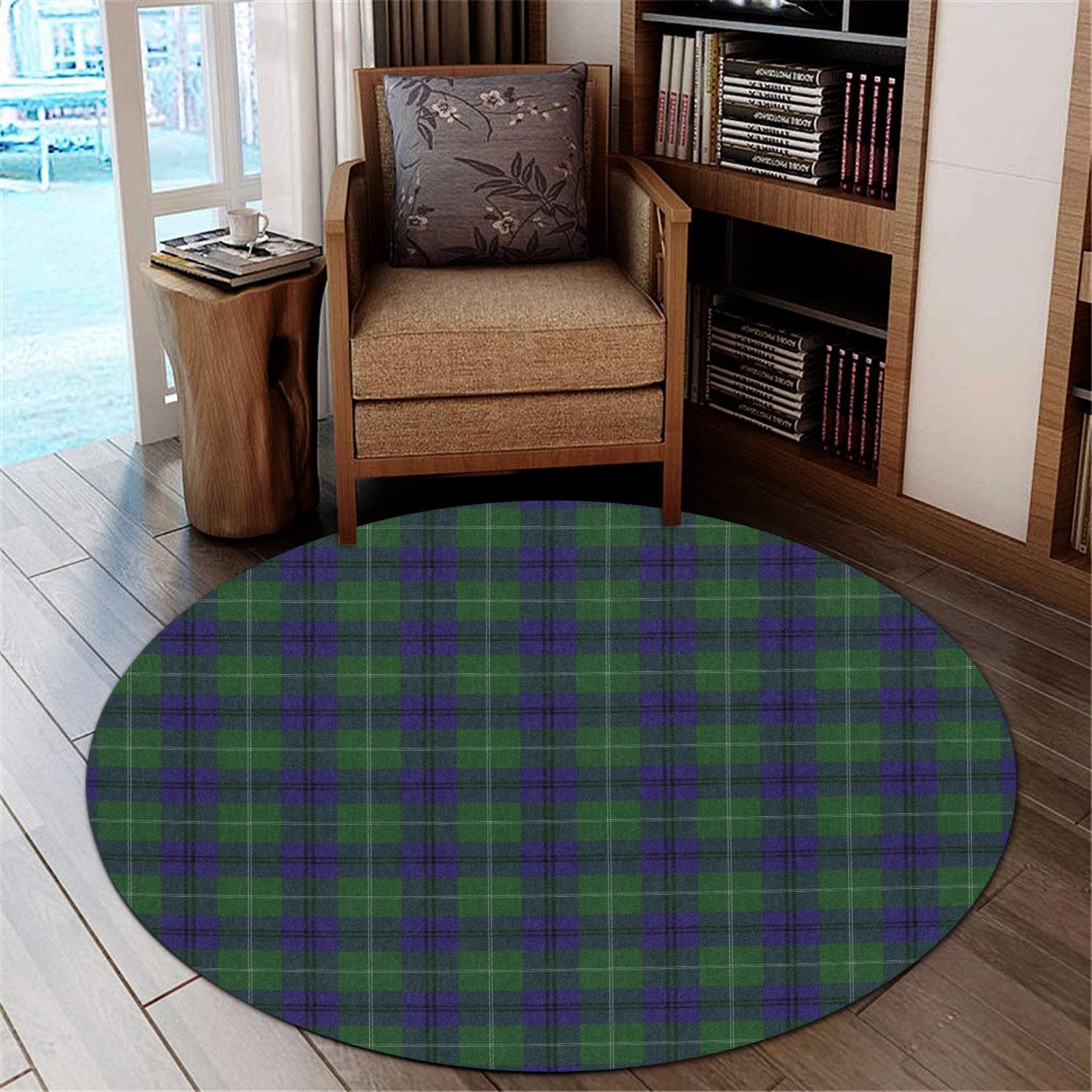 Oliphant Tartan Round Rug - Tartan Vibes Clothing