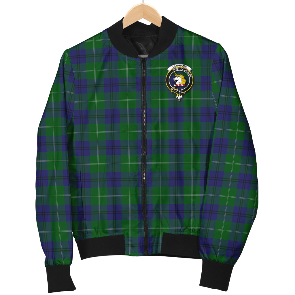 Oliphant Tartan Bomber Jacket with Family Crest - Tartan Vibes Clothing