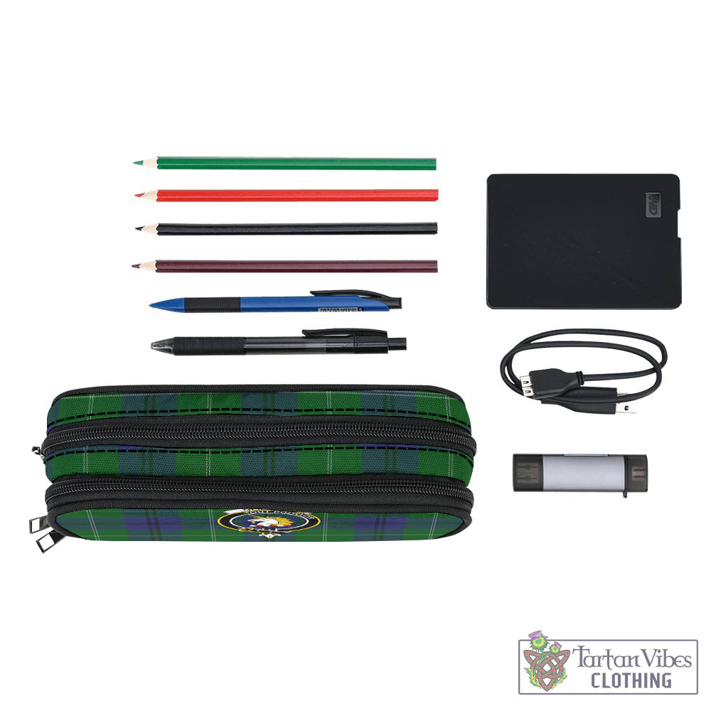 Oliphant Tartan Pen and Pencil Case with Family Crest - Tartan Vibes Clothing