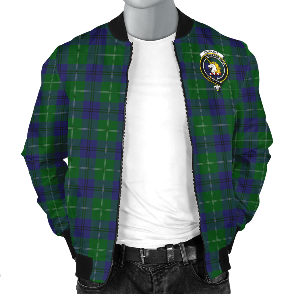 Oliphant Tartan Bomber Jacket with Family Crest - Tartan Vibes Clothing