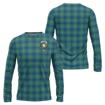 Oliphant Ancient Tartan Long Sleeve T-Shirt with Family Crest