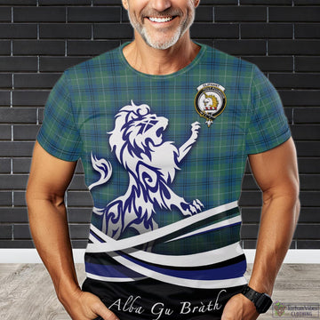 Oliphant Ancient Tartan T-Shirt with Alba Gu Brath Regal Lion Emblem