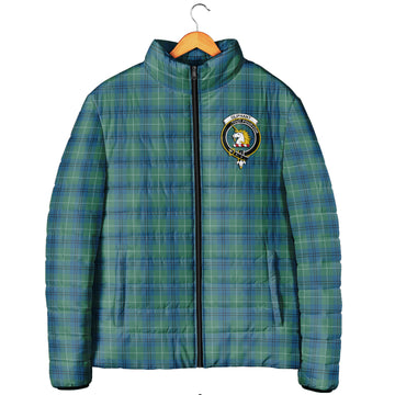 Oliphant Ancient Tartan Padded Jacket with Family Crest