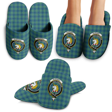 Oliphant Ancient Tartan Home Slippers with Family Crest