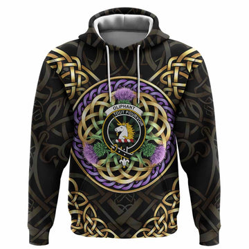 Oliphant Clan Crest Hoodie Celtic Scottish Thistle