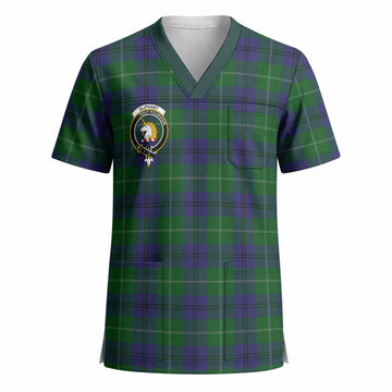 Oliphant Crest Tartan Scrub Top - Tartan Vibes Clothing