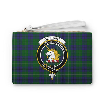 Tartan Vibes Clothing Oliphant Family Crest Tartan Clutch Bag