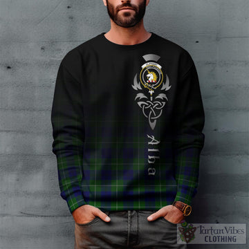Oliphant Modern Tartan Sweatshirt Featuring Alba Gu Brath Family Crest Celtic Inspired