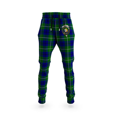 Oliphant Modern Tartan Joggers Pants with Family Crest