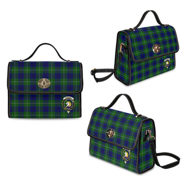 oliphant-modern-tartan-leather-strap-waterproof-canvas-bag-with-family-crest