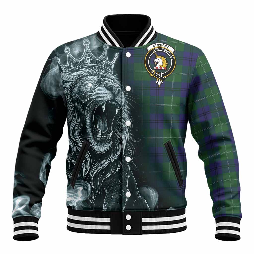 Oliphant Tartan Baseball Jacket Roaring Lion Heritage