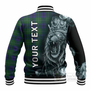 Oliphant Tartan Baseball Jacket Roaring Lion Heritage