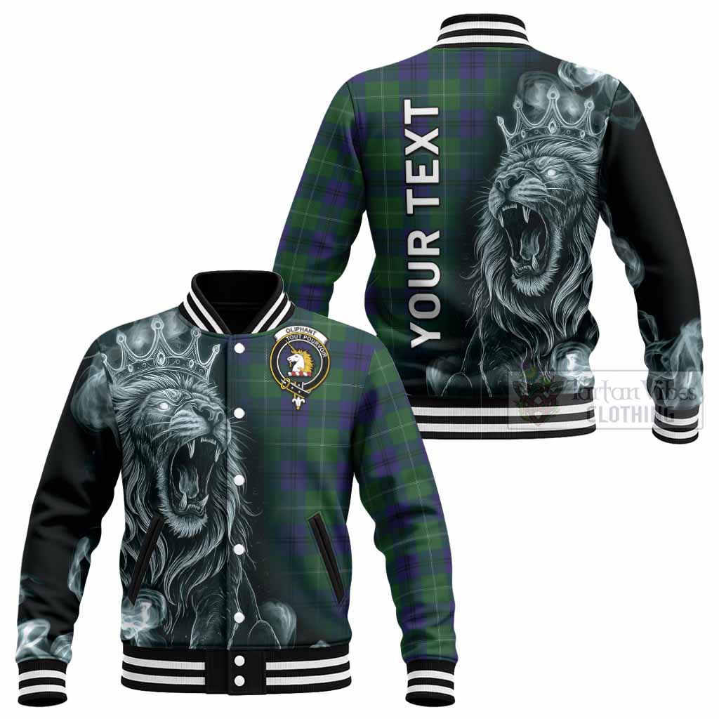 Oliphant Tartan Baseball Jacket Roaring Lion Heritage