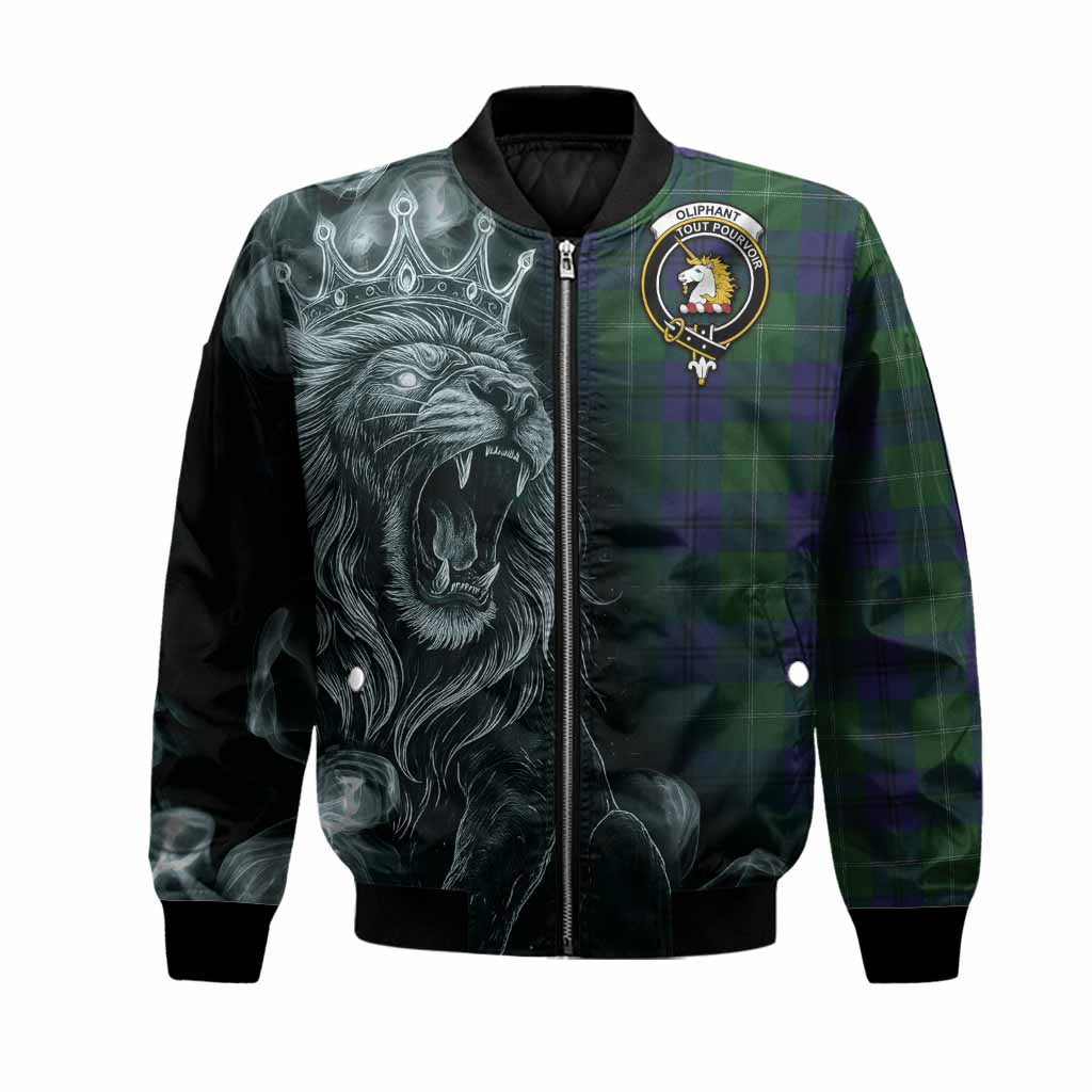 Oliphant Tartan Bomber Jacket Roaring Lion Heritage