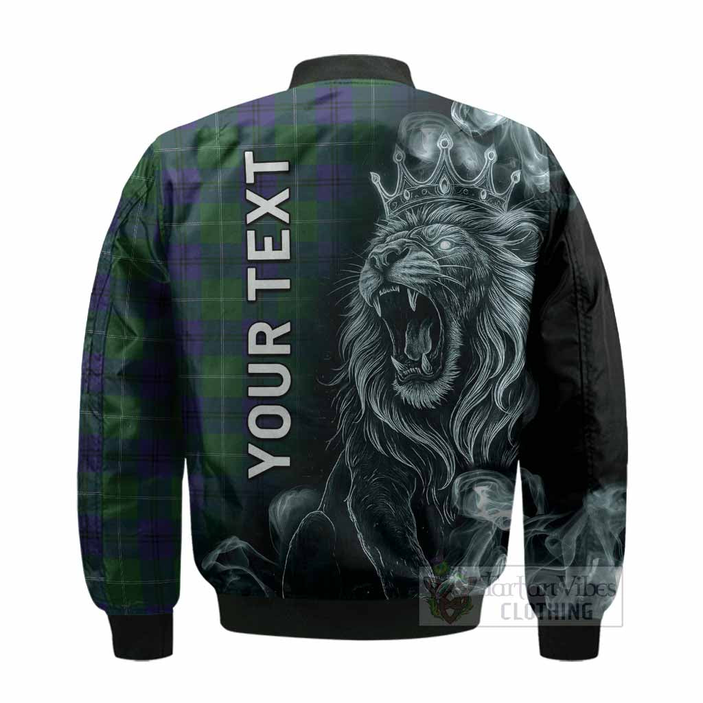 Oliphant Tartan Bomber Jacket Roaring Lion Heritage
