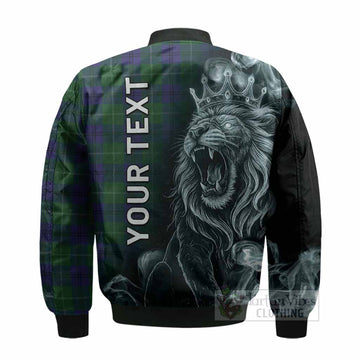 Oliphant Tartan Bomber Jacket Roaring Lion Heritage
