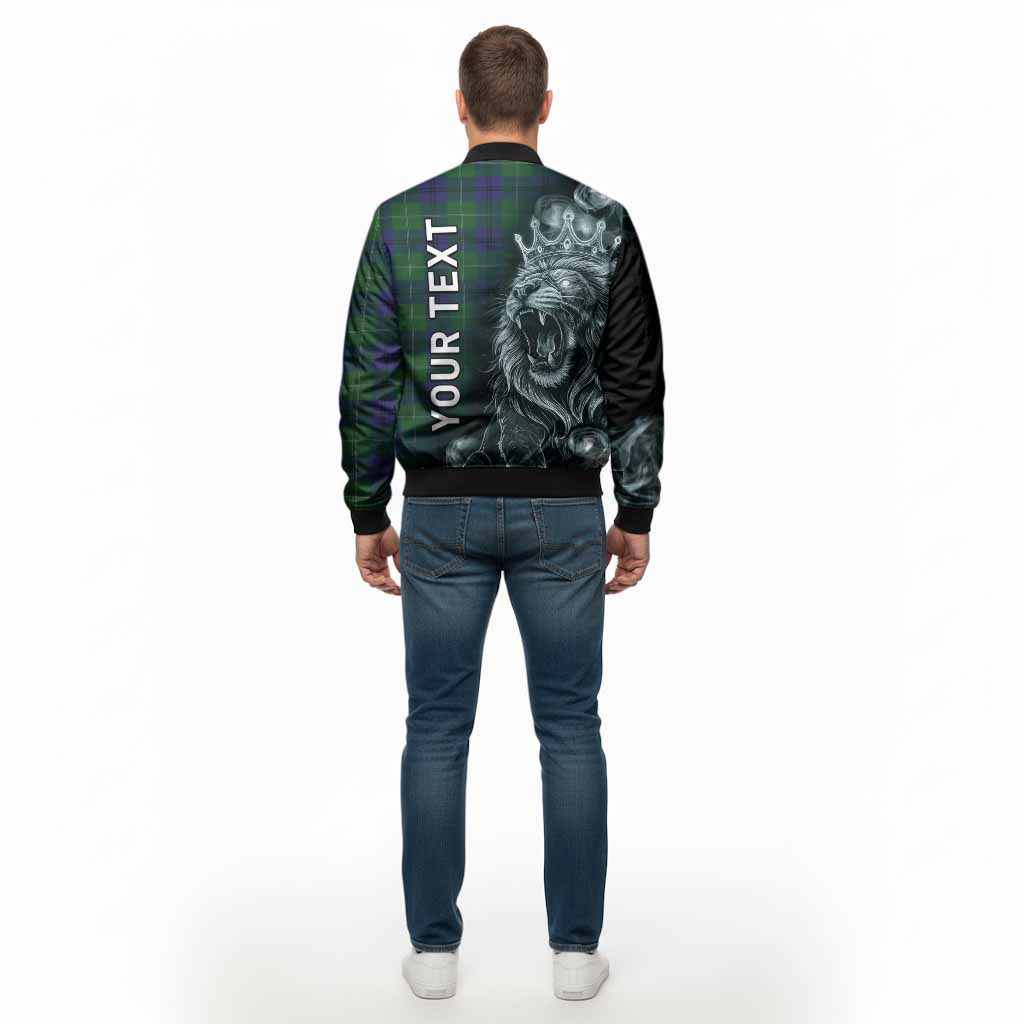 Oliphant Tartan Bomber Jacket Roaring Lion Heritage